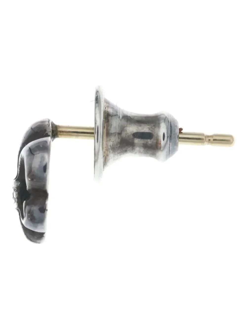 Chrome Hearts CO BS Flr BS Flare Stud Earrings Silver